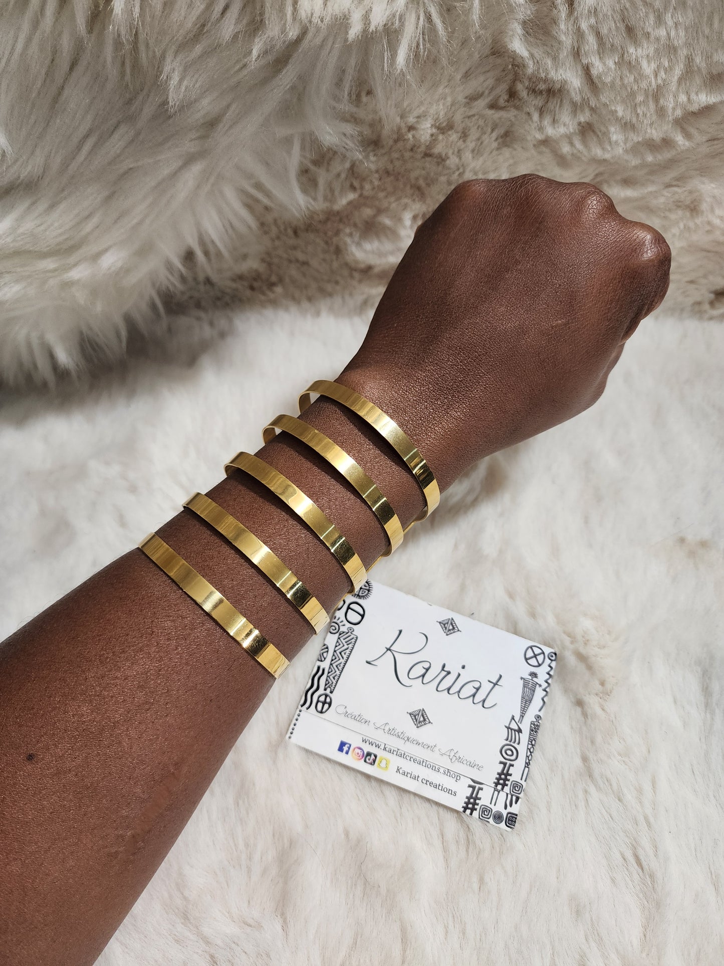 Cleopatre - jonc acier inoxydable