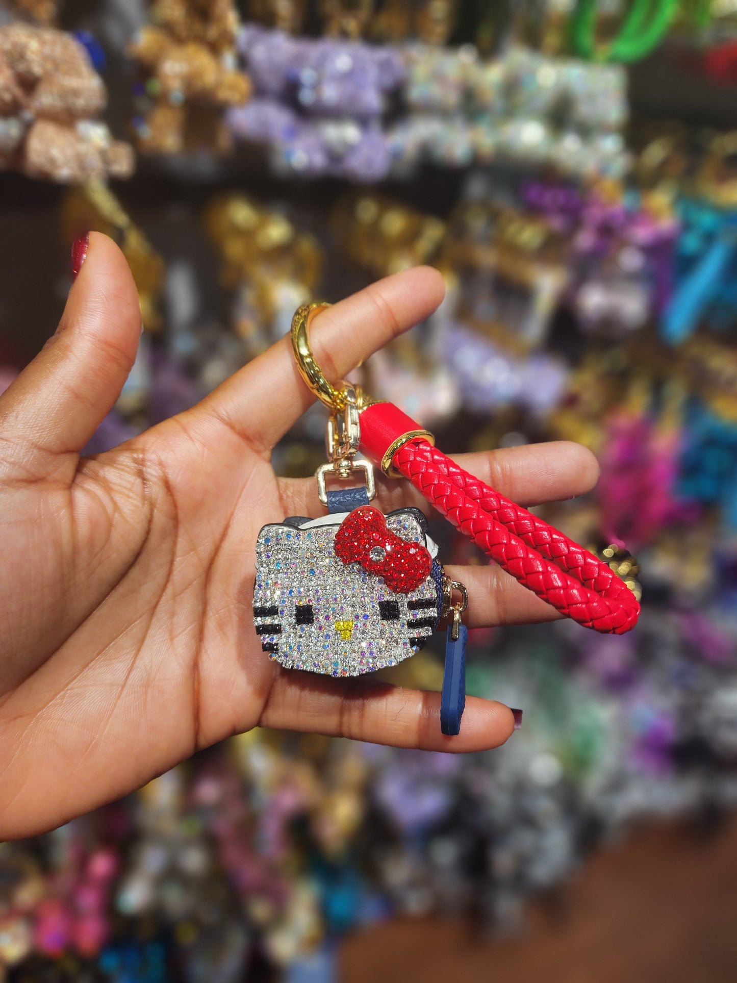 Hello kitty porte pièce strass