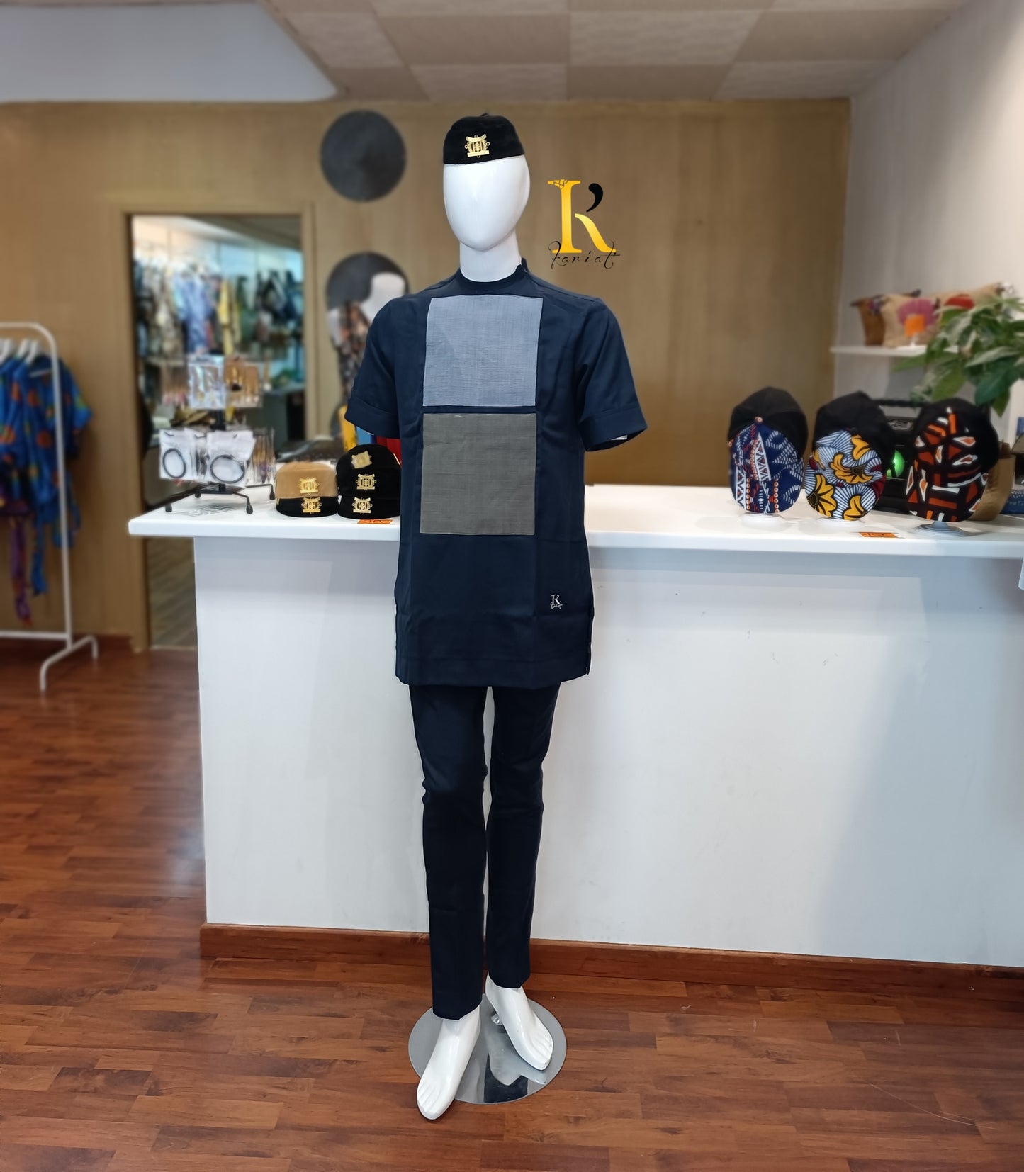 Ensemble ALADJI bleu marine