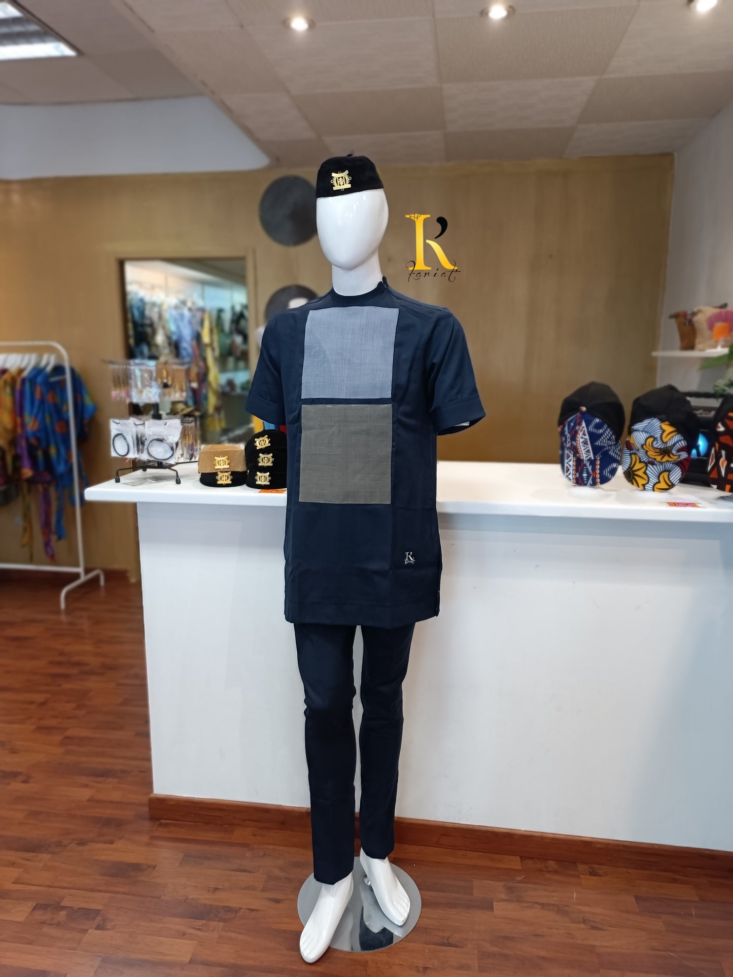 Ensemble ALADJI bleu marine