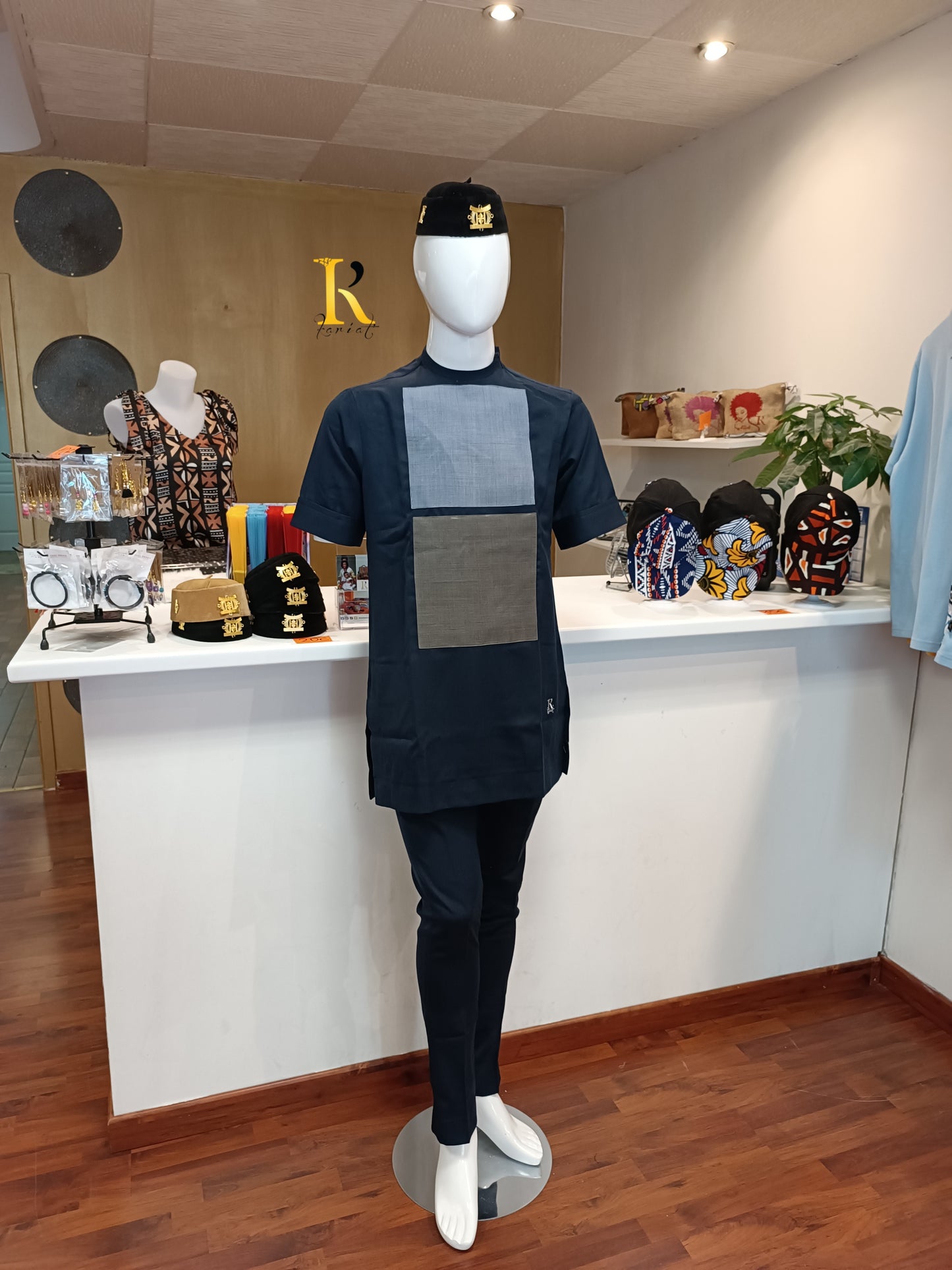 Ensemble ALADJI bleu marine