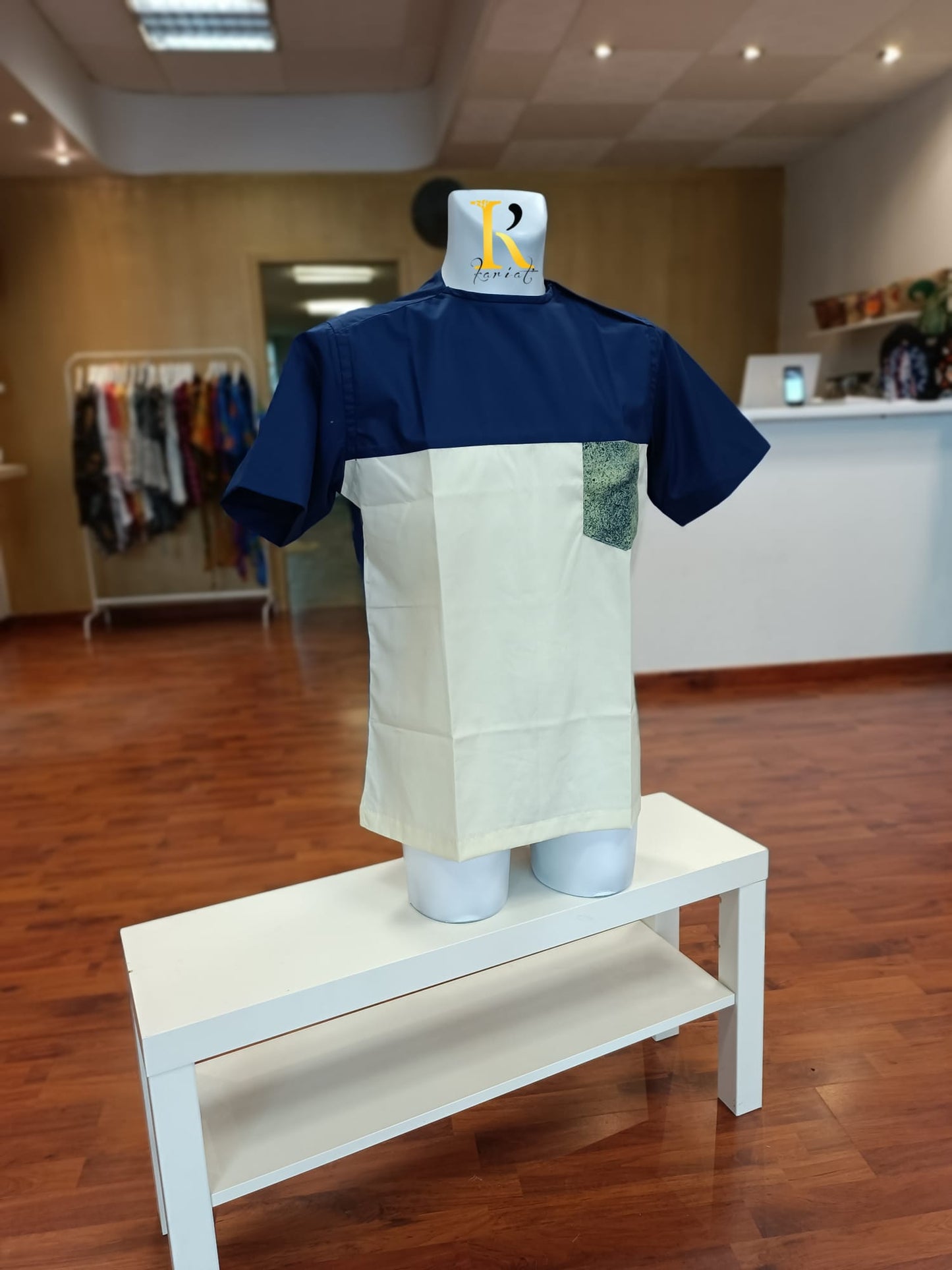 Chemise yellow blue