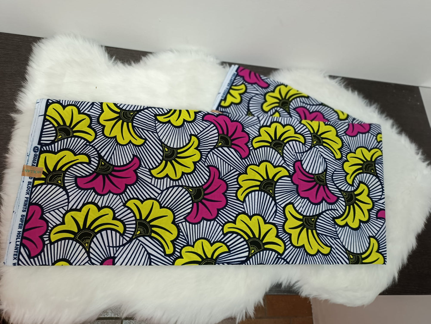 Pagne WAX fleur de mariage