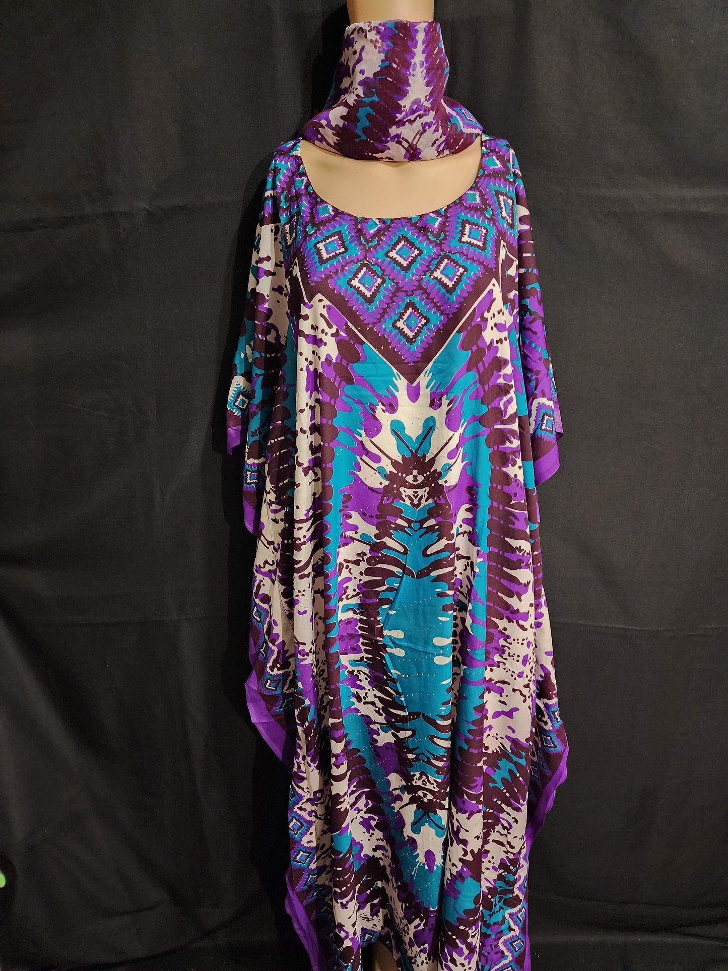 Boubou + Foulard Polyester