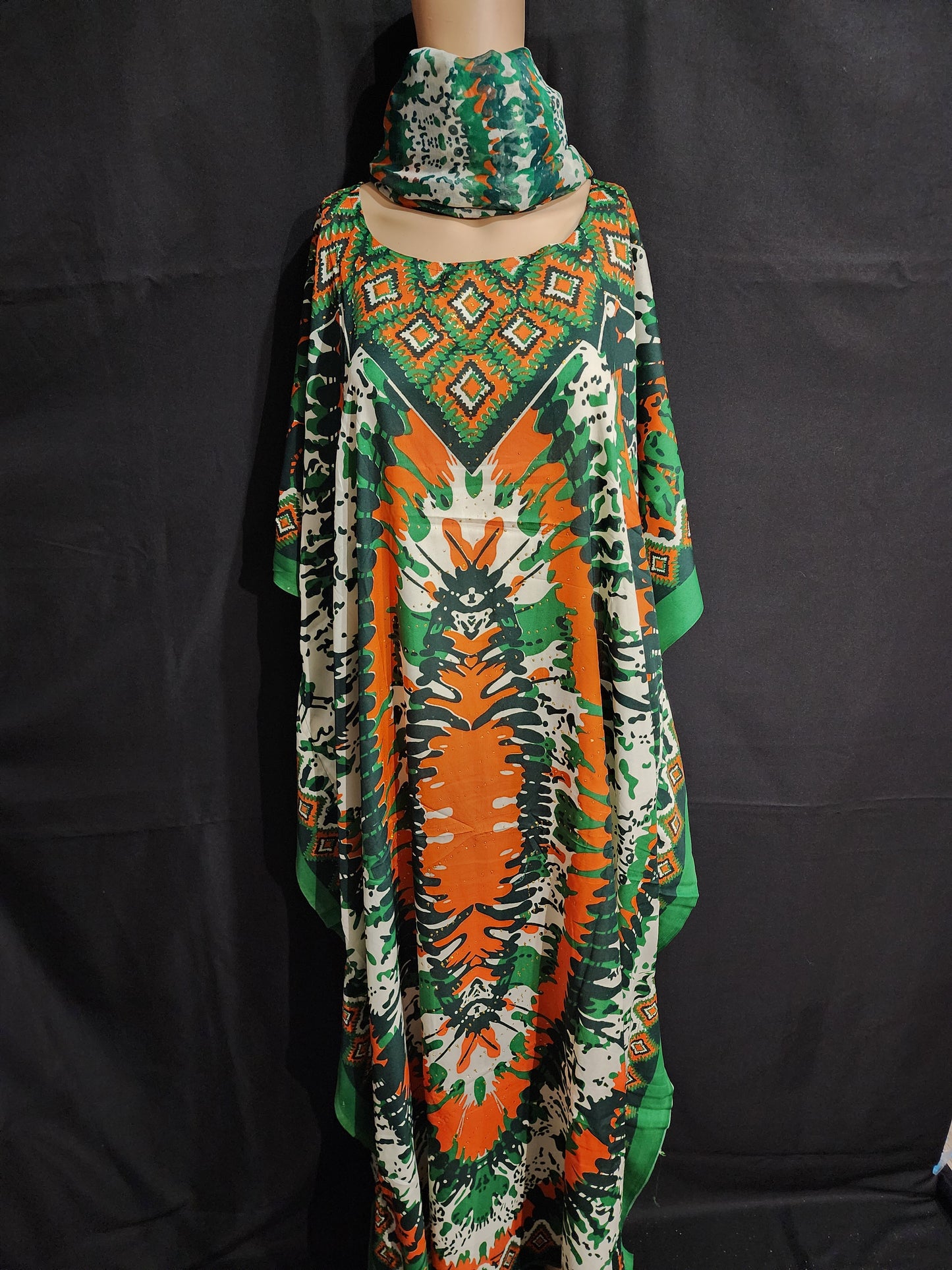 Boubou + Foulard Polyester