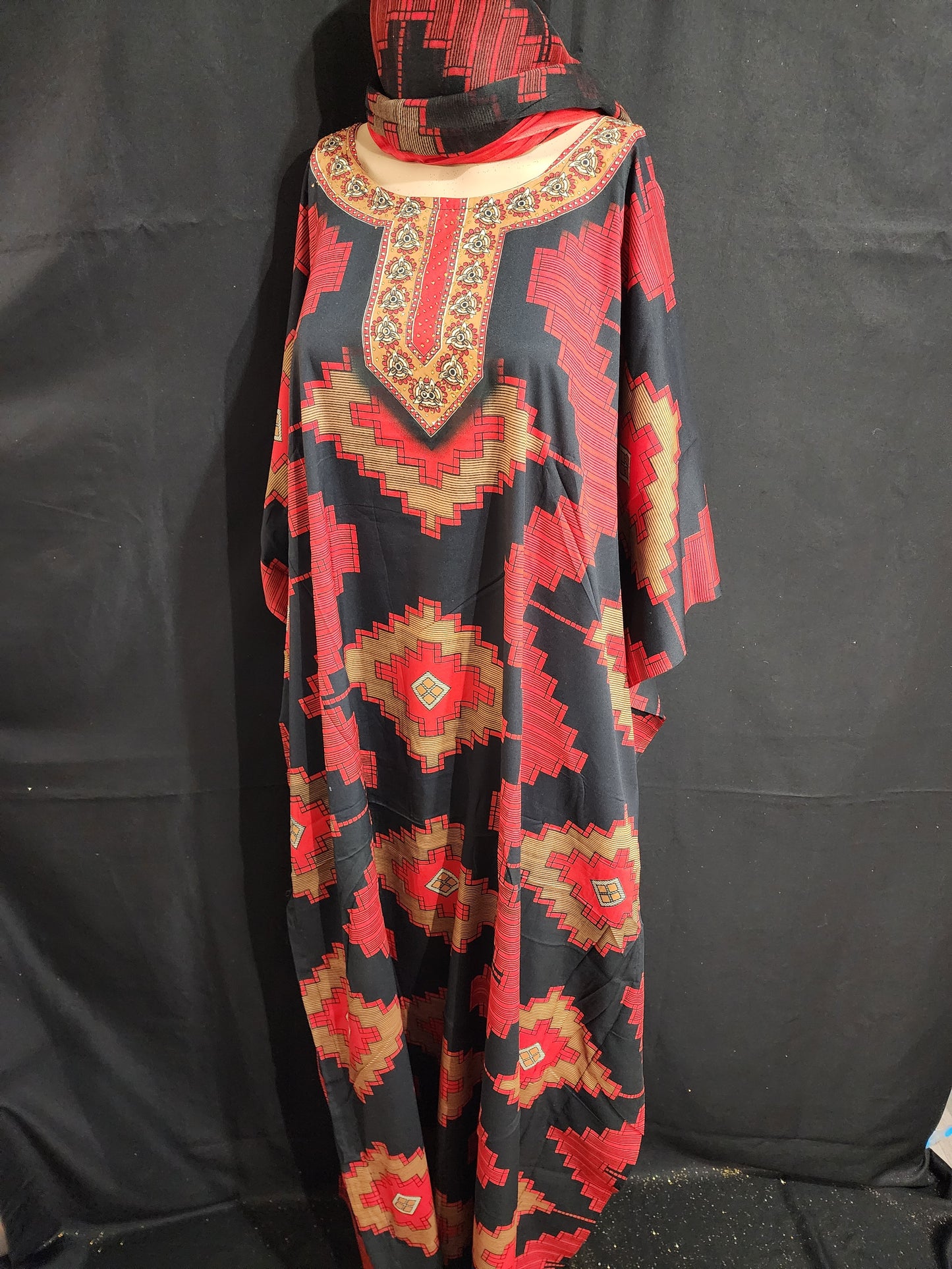 Boubou + Foulard Polyester