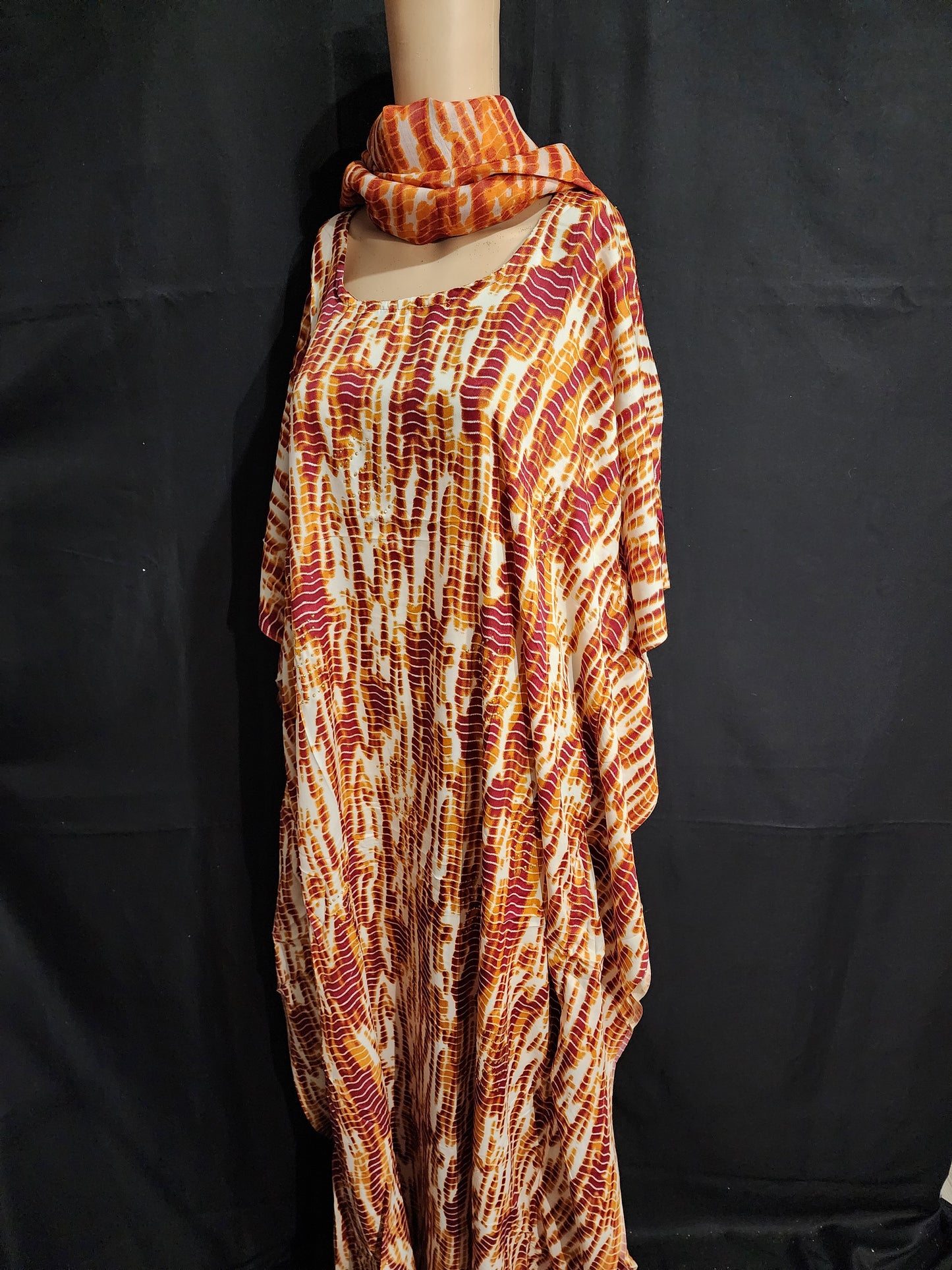 Boubou + Foulard Polyester