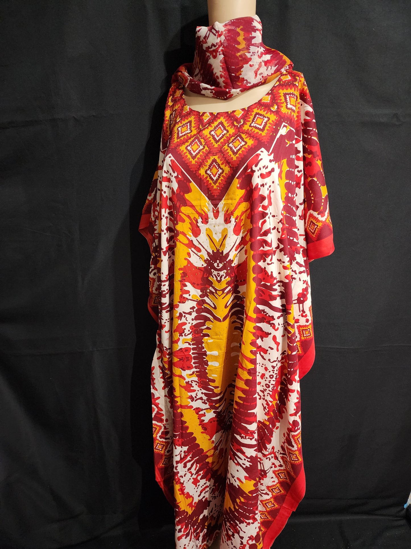 Boubou + Foulard Polyester