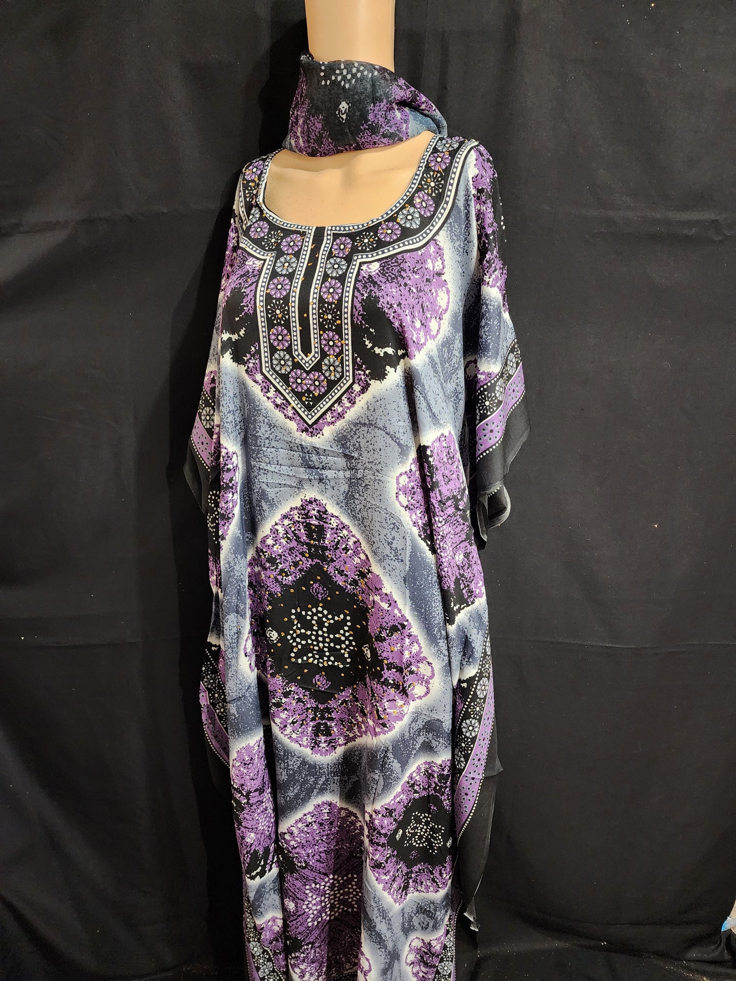 Boubou + Foulard Polyester