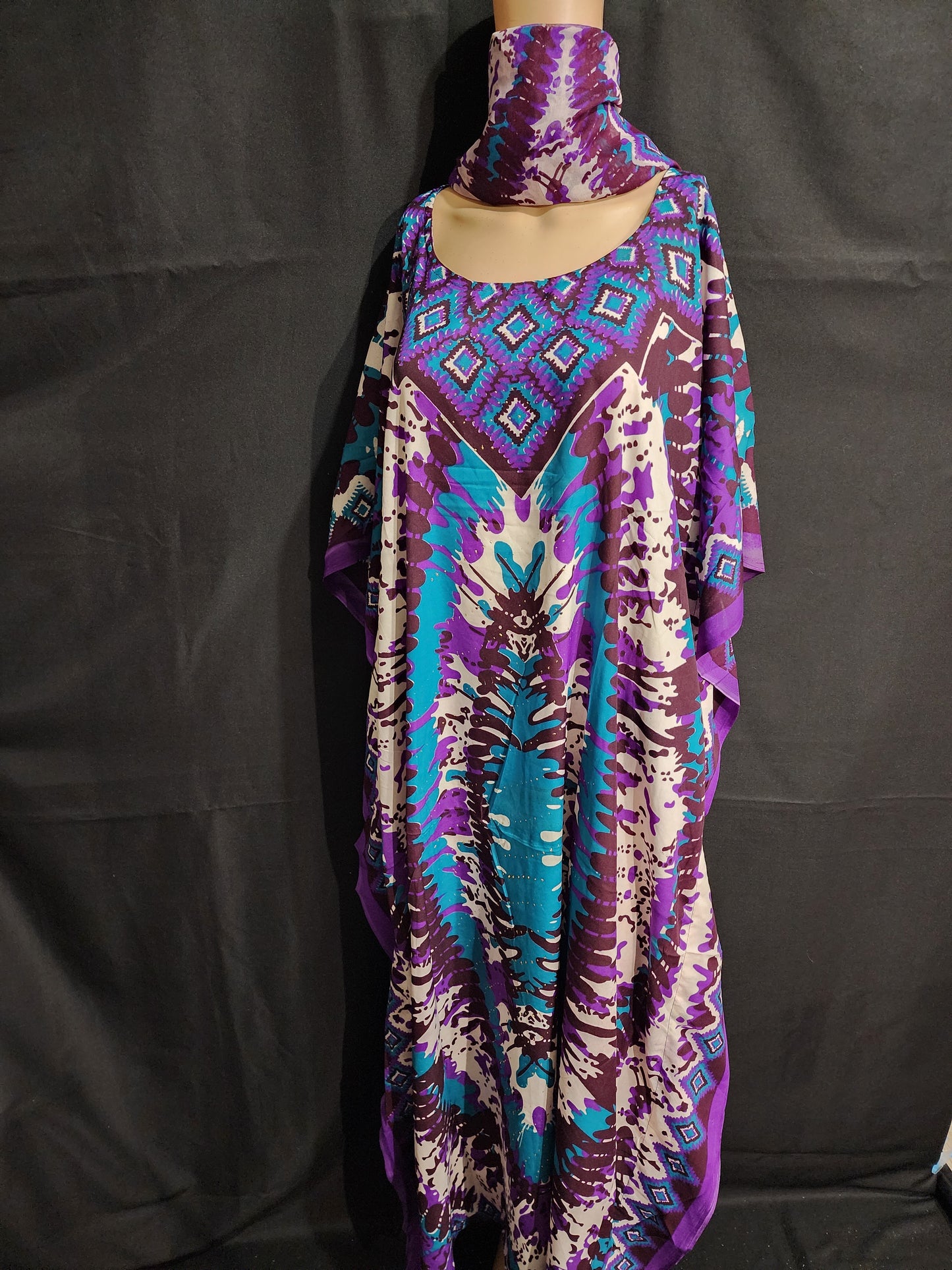 Boubou + Foulard Polyester