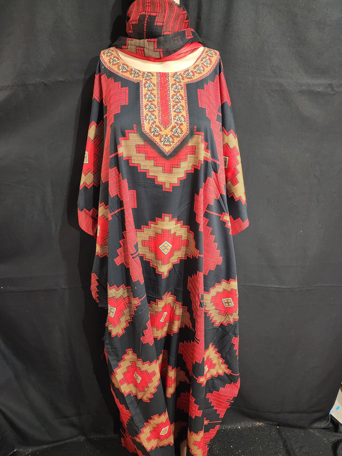 Boubou + Foulard Polyester