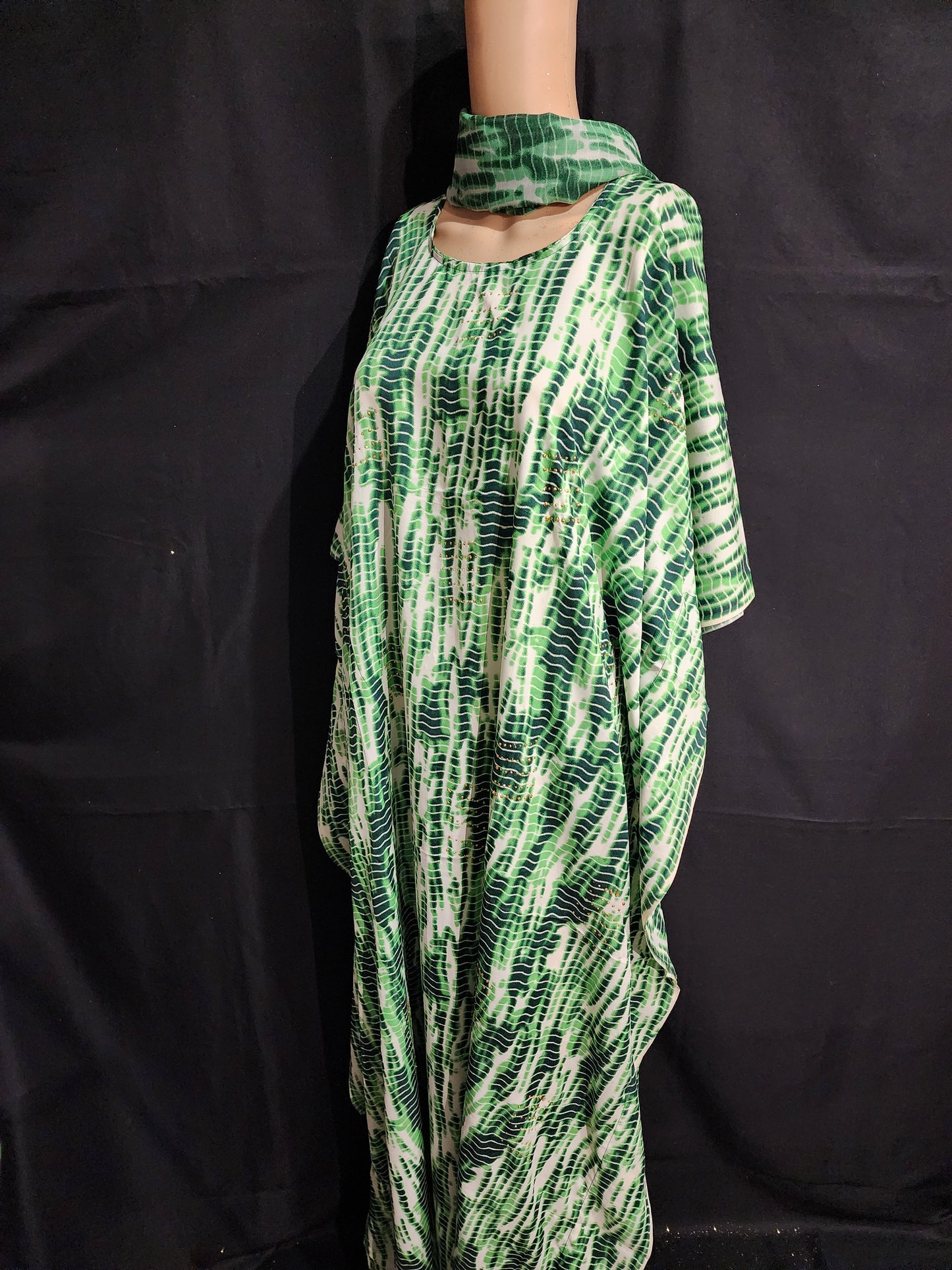 Boubou + Foulard Polyester
