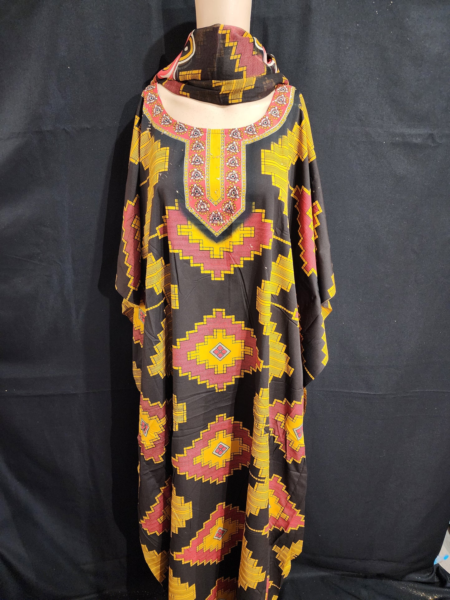 Boubou + Foulard Polyester