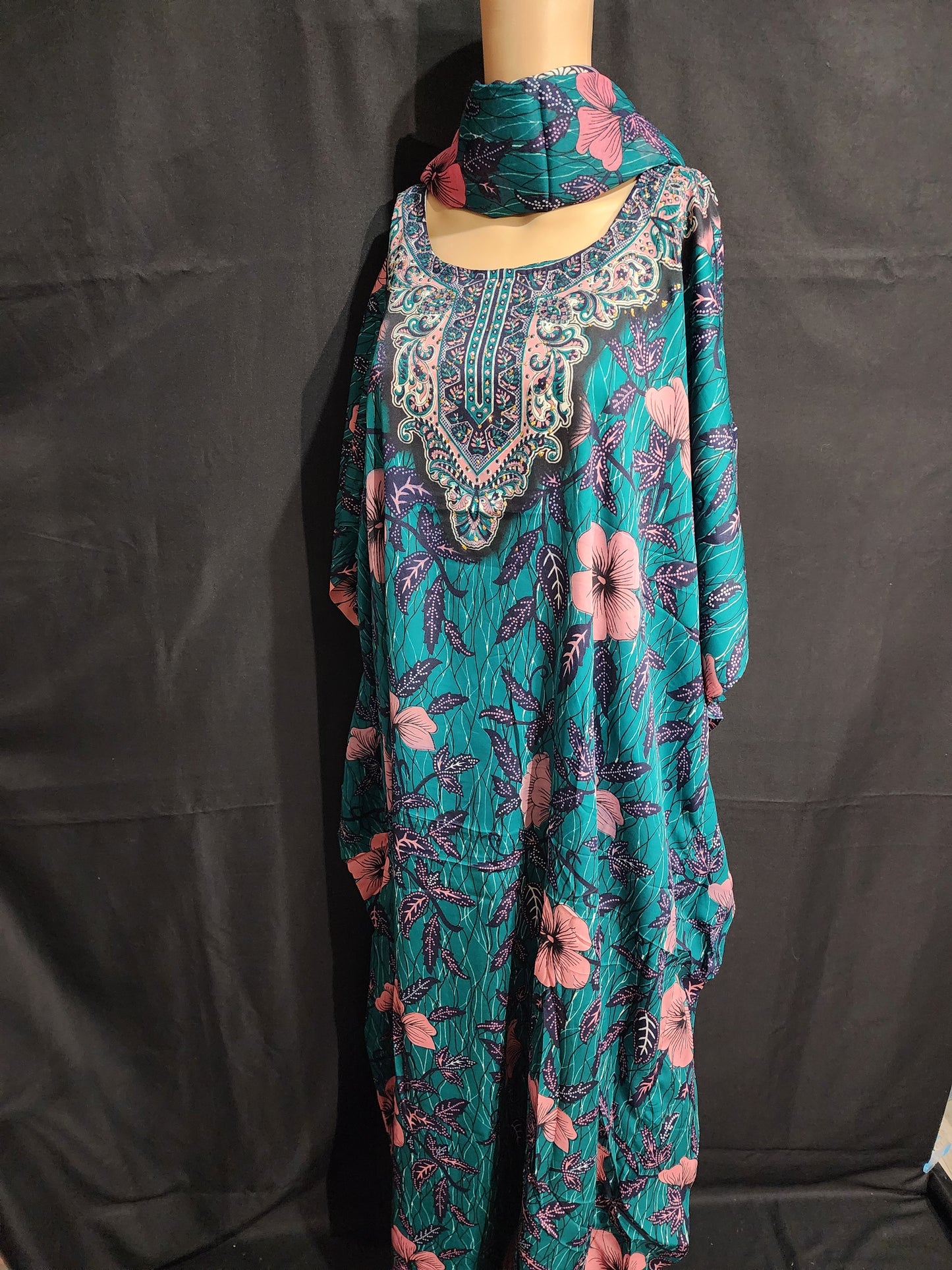 Boubou + Foulard Polyester