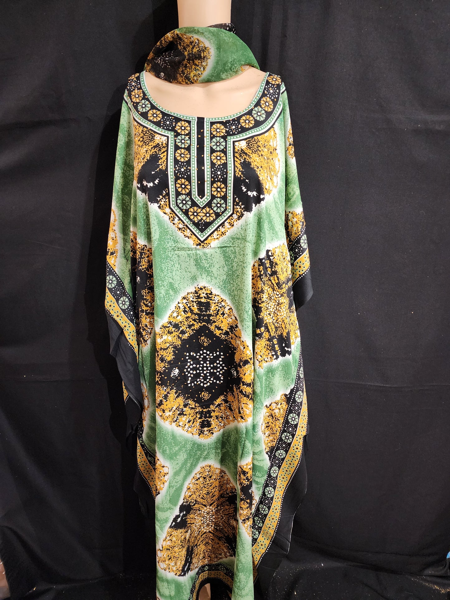 Boubou + Foulard Polyester