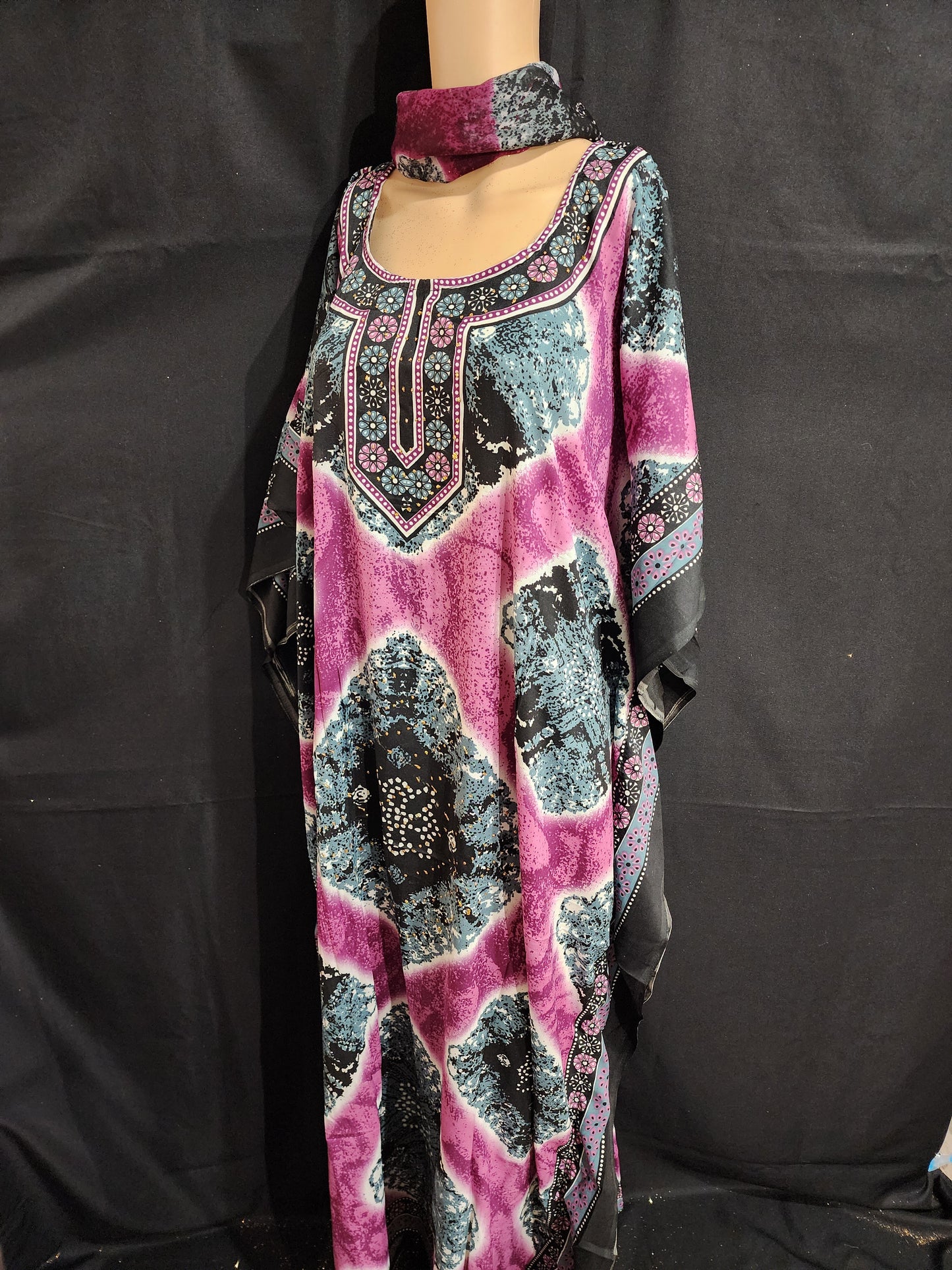 Boubou + Foulard Polyester