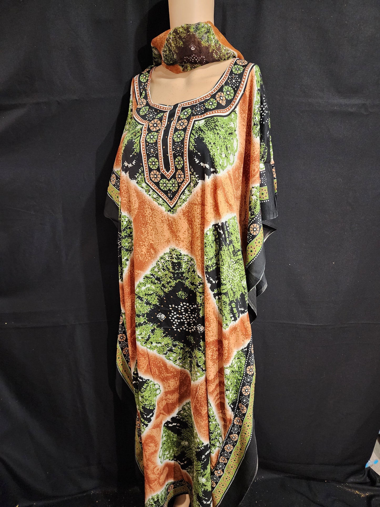 Boubou + Foulard Polyester