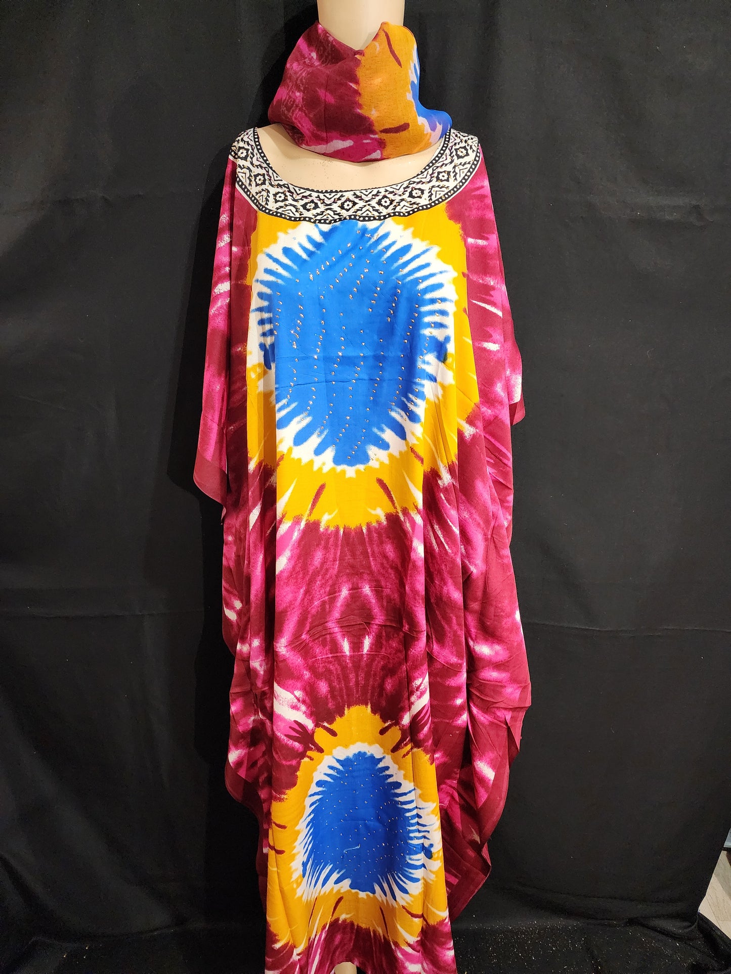 Boubou + Foulard Polyester
