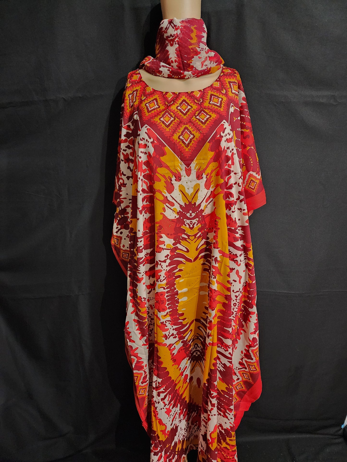 Boubou + Foulard Polyester