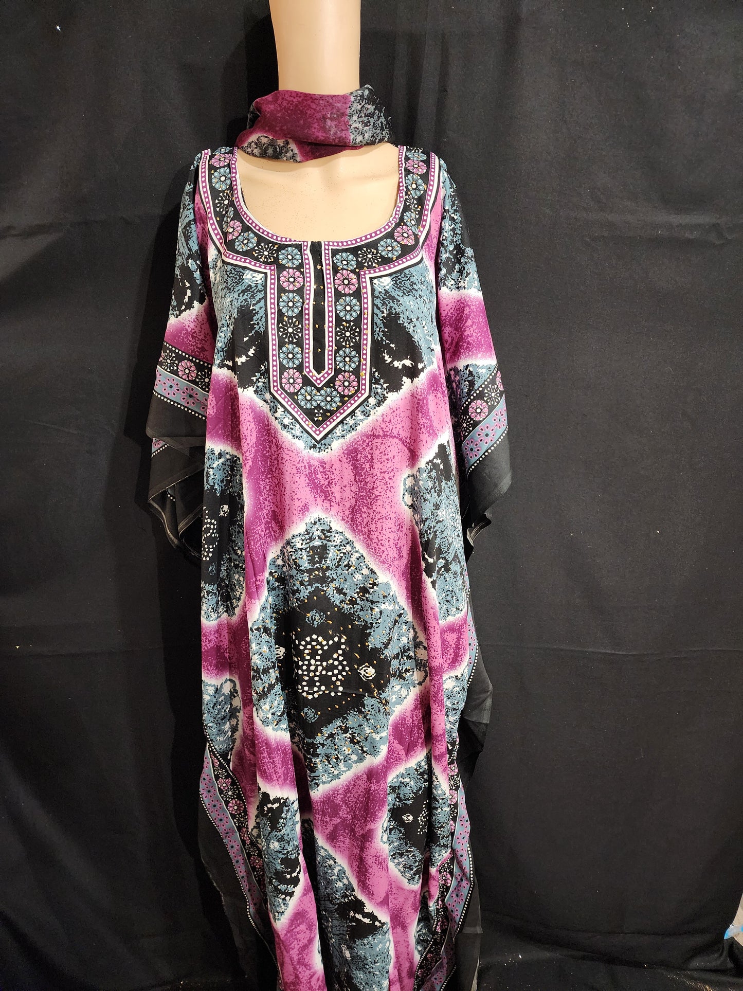 Boubou + Foulard Polyester
