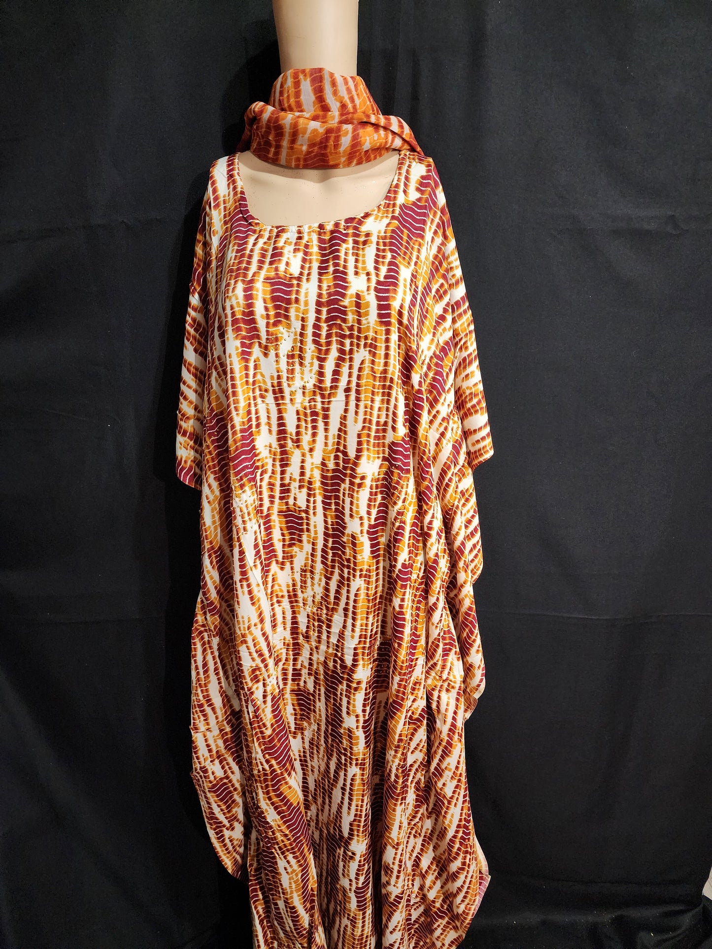 Boubou + Foulard Polyester