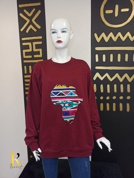 Sweat Mixte BORDEAU