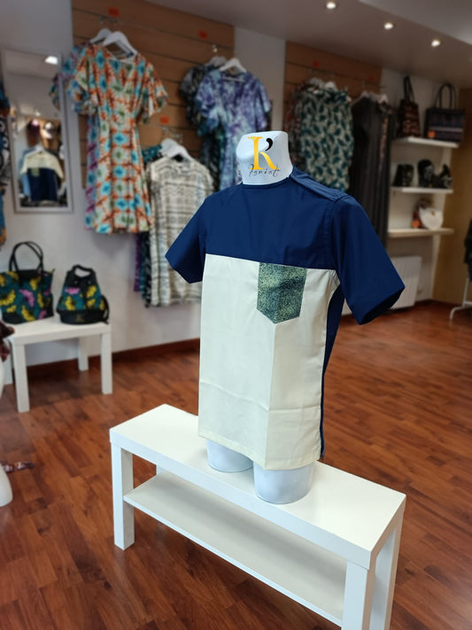 Chemise yellow blue