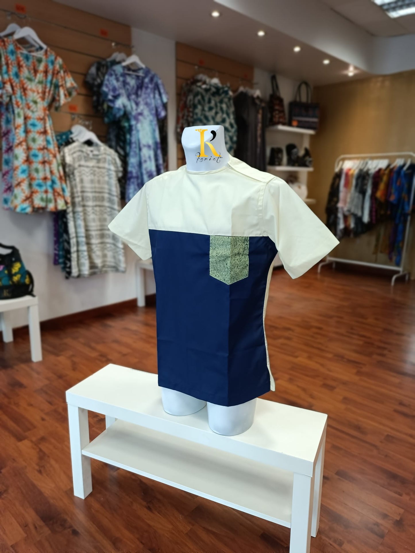 Chemise yellow blue
